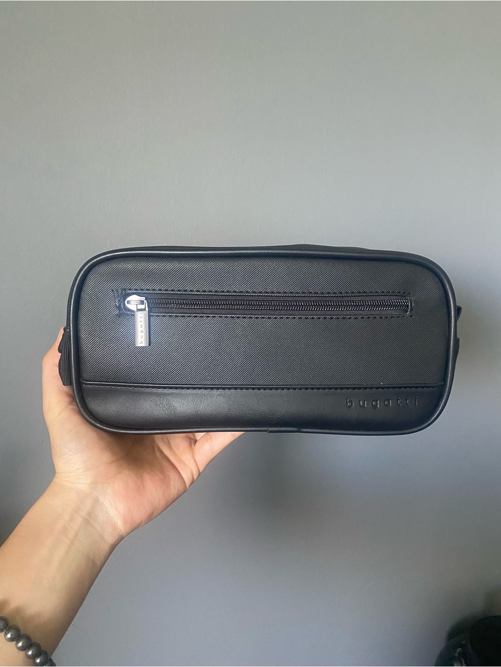 Bugatti Black Men's Toiletry Travel Kit